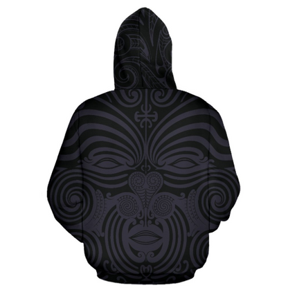 New Zealand - Maori Mask Allover Zip Hoodie A0 - Amaze Style™-Apparel