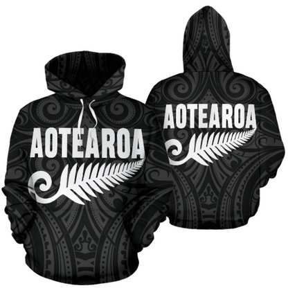 New Zealand - Aotearoa Maori Koru Silver Fern Th9 - Amaze Style™-Apparel