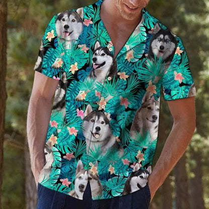 Siberian Husky Tropical Hawaii Shirt TA0708201