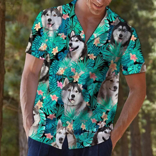 Siberian Husky Tropical Hawaii Shirt TA0708201