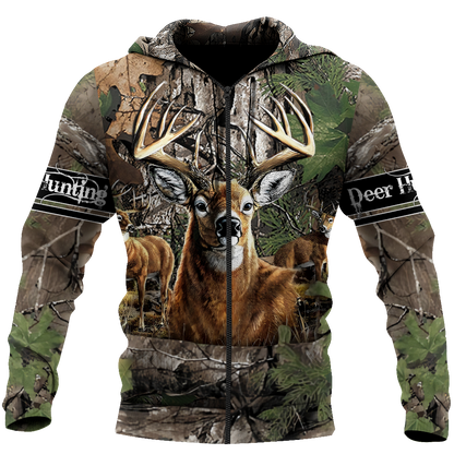 Personalized Name Deer Hunter 3D All Over Print Unisex Shirts
