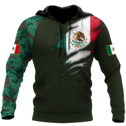 Mexico Coat Of Arm 3D All Over Printed Shirts DQB10142002