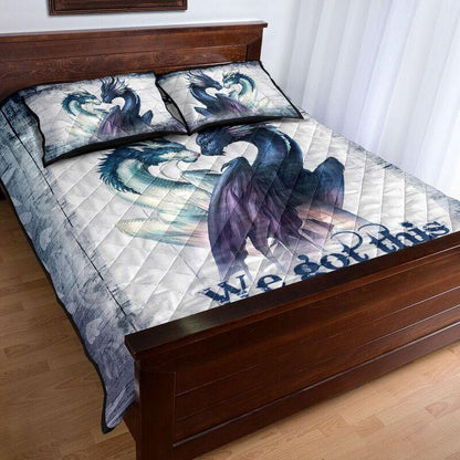 Dragon Art Quilt Bedding Set KT