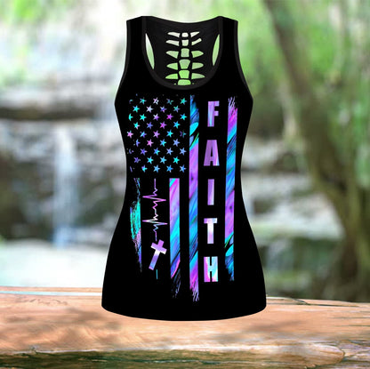 Faith Flag-Jesus Christ Combo Tank + Legging QB06272004