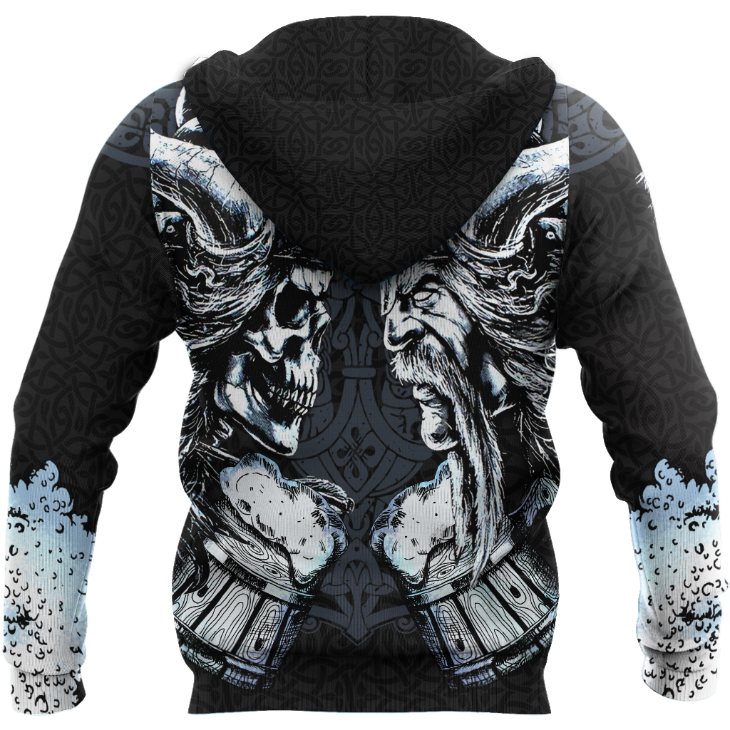 Love beer skull & viking 3D all over printed for man and women