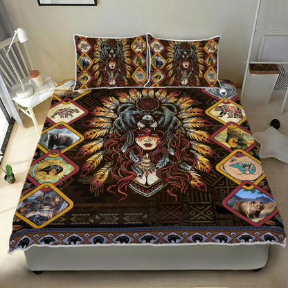 Native Bear Native American Bedding Set