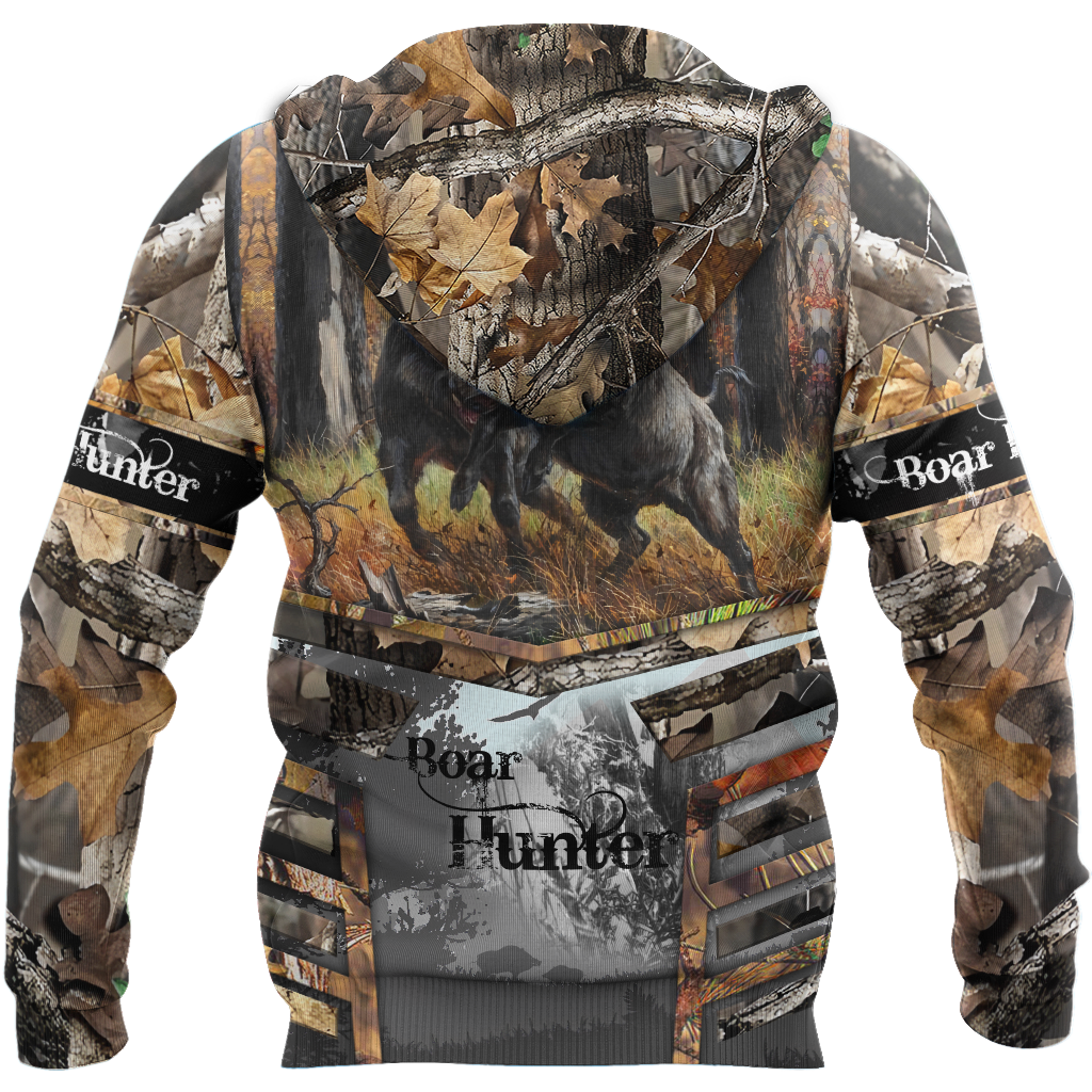 Personalized Name Great Boar Hunting Camo 3D All Over Printed Shirts