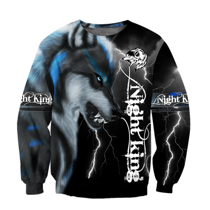 Night King Wolf 3D All Over Printed Hoodie For Men and Women DAST16102020