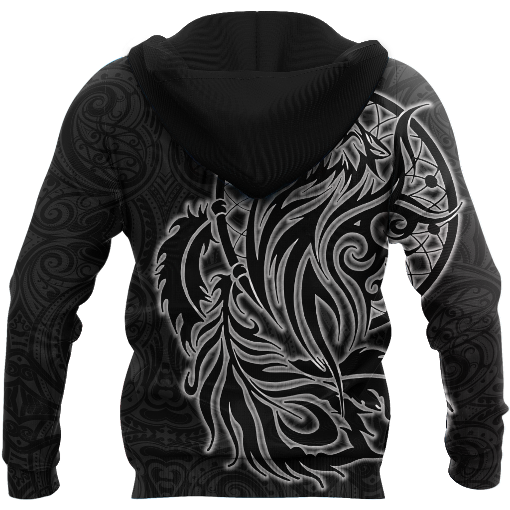 Maori dream catcher wolf tattoo 3d all over printed shirt and short for man and women HHT17072002