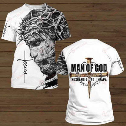 Man Of God Husband Dad Papa 3D All Over Printed Shirts 09062104.CTA