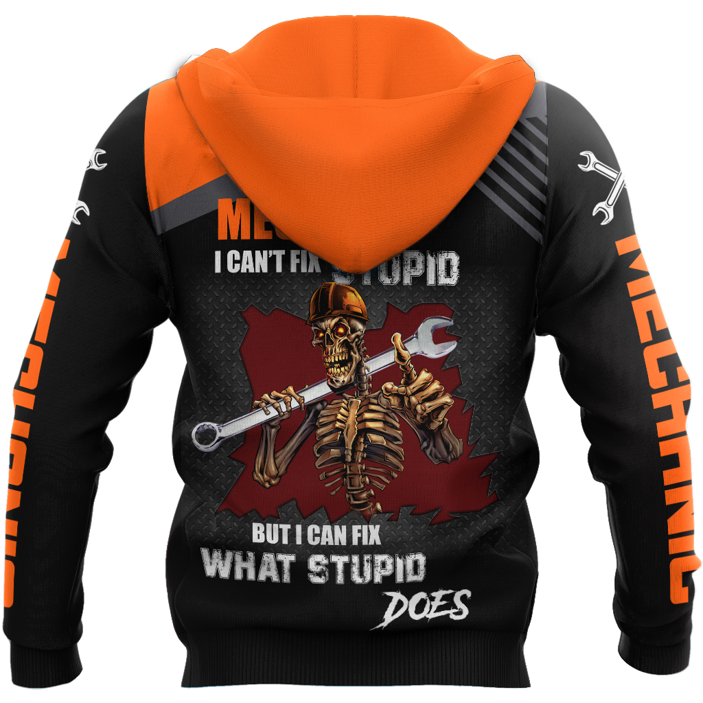I Can Fix What Stupid Does All Over Printed Mechanic Hoodie For Men and Women TN