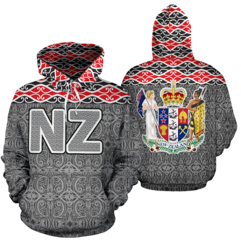 New Zealand Maori Over - Hoodie - BN09 - Amaze Style™-Apparel