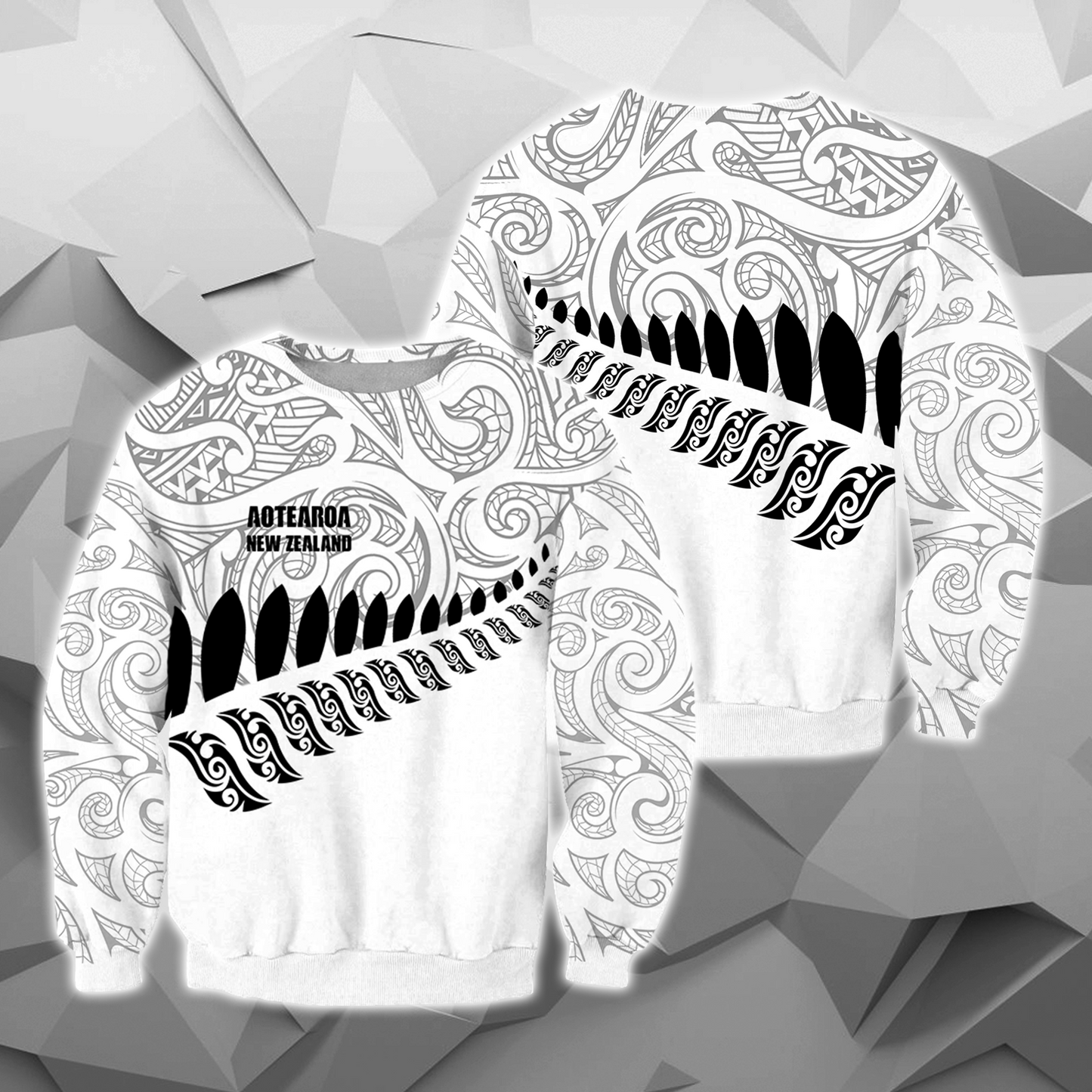 New Zealand Aotearoa Pullover Hoodie White Ver NVD - Amaze Style™-Apparel