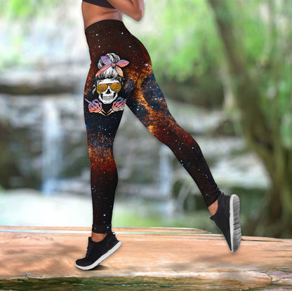 I Do What I Want Skull Combo Tank Top + Legging DQB09082001