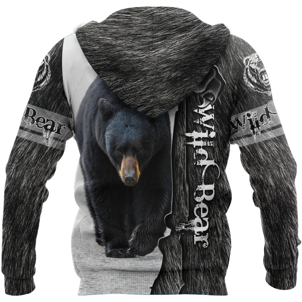 All Over Printed Bear Hoodie MEI09262001-MEI