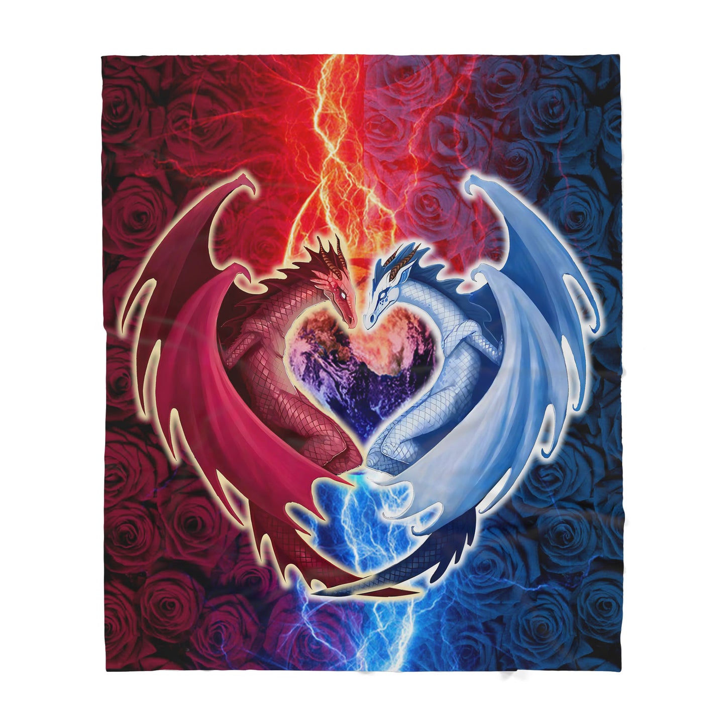 Custom Blanket Dragon - Gift For My Family - Sherpa Blanket HG