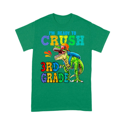 Personalized Custom Back To School Shirt, Ready To Crush 3th Grade, Back To School Gift