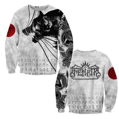 Fenrir Viking 3D All Over Printed Unisex Shirts
