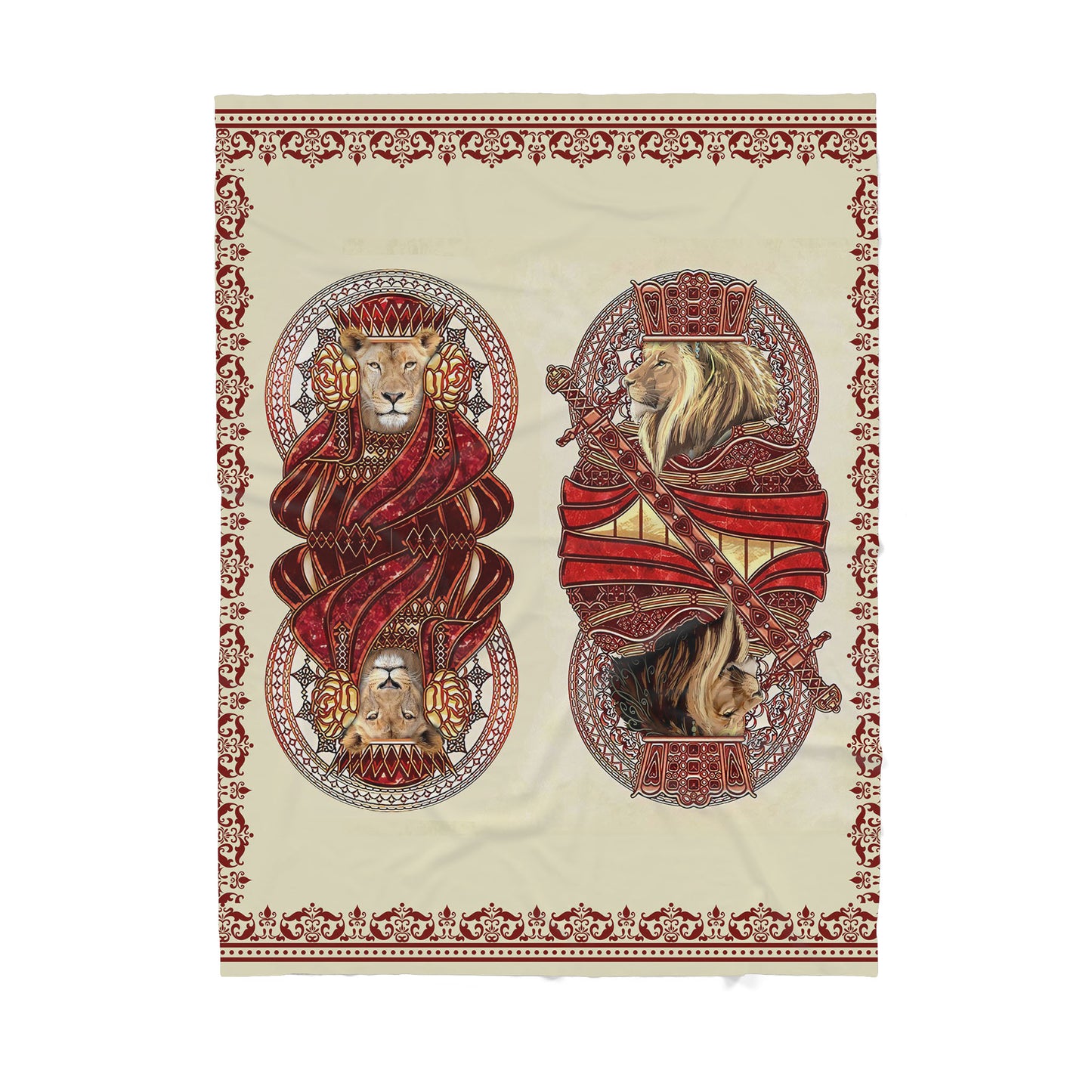 Lion Sherpa Blanket