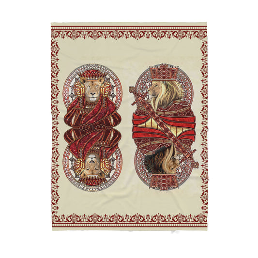 Lion Sherpa Blanket