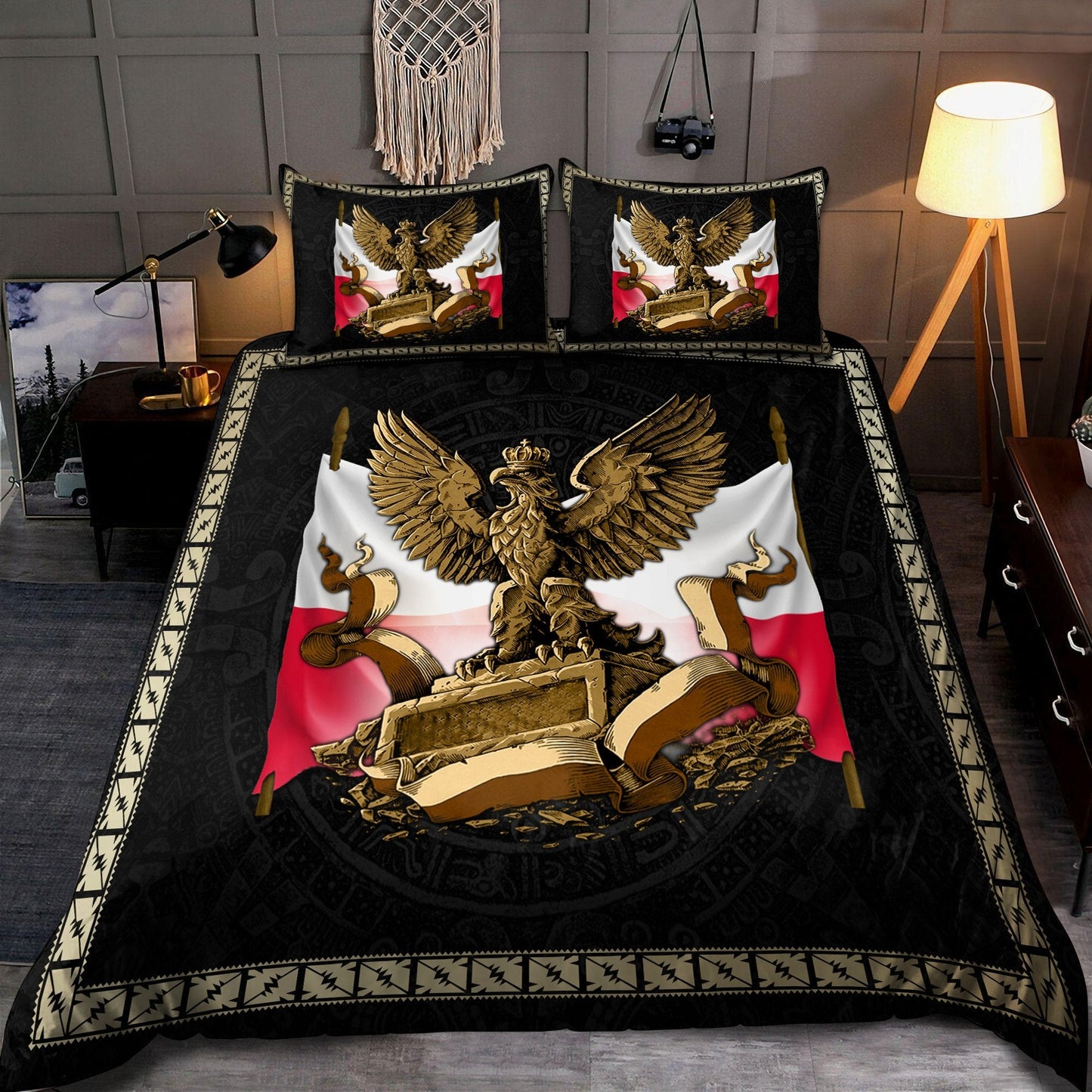 Premium Polska 3D all over printed Bedding Set