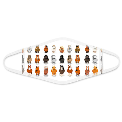 Horse Collection Funny Face Mask DL