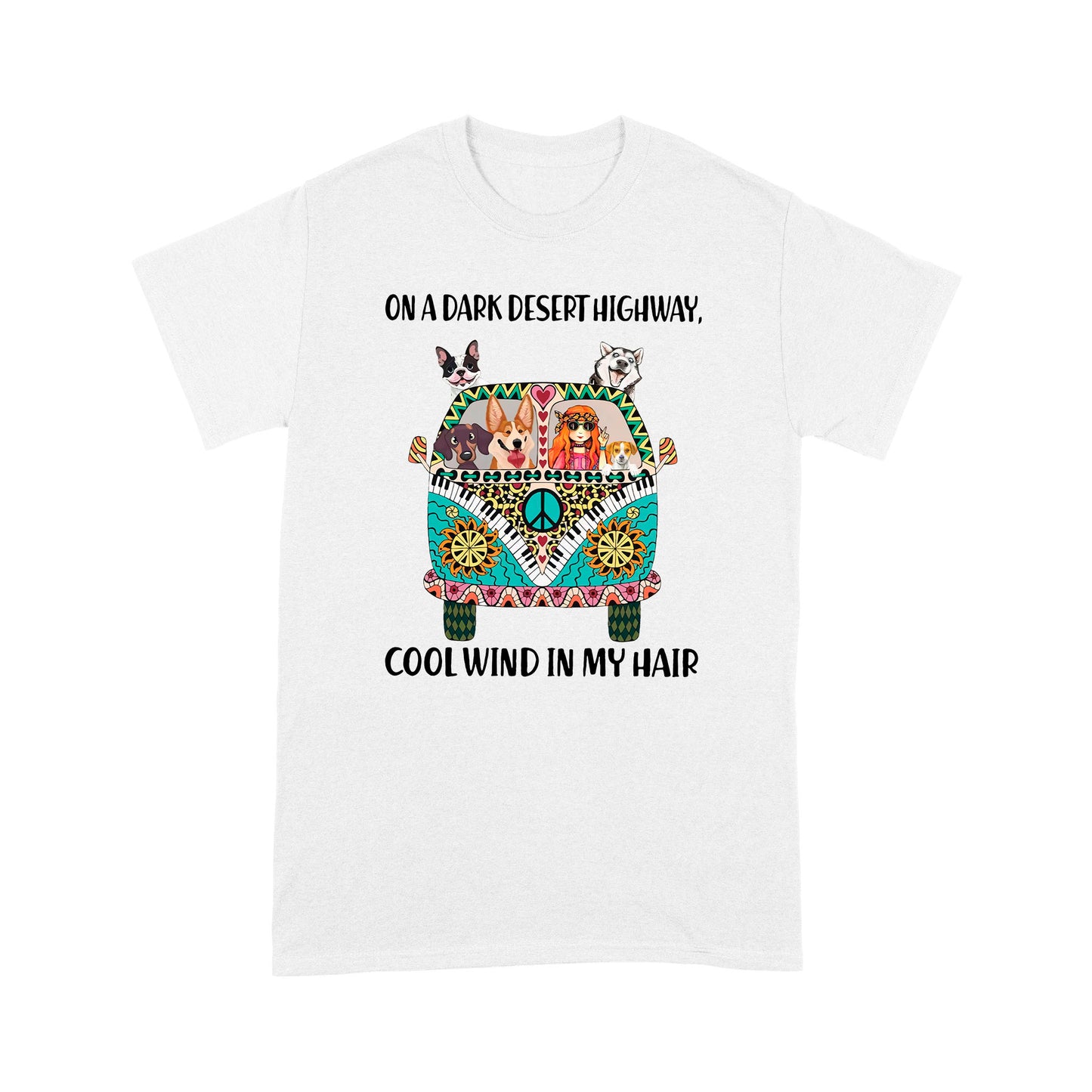Hippie And Dog Standard T-shirt TN