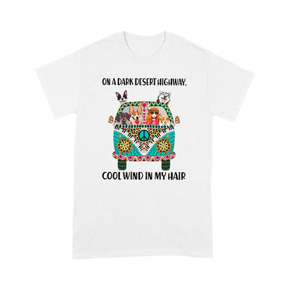 Hippie And Dog Standard T-shirt TN