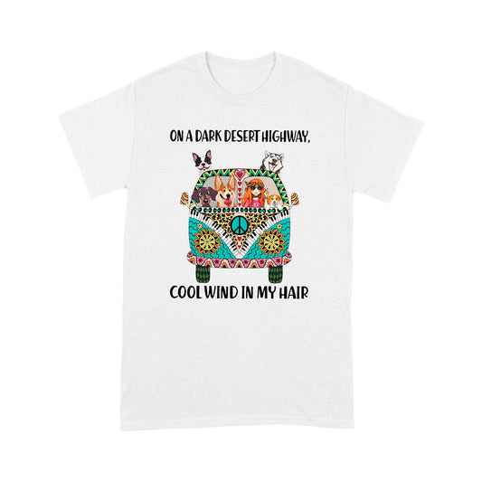 Hippie And Dog Standard T-shirt TN