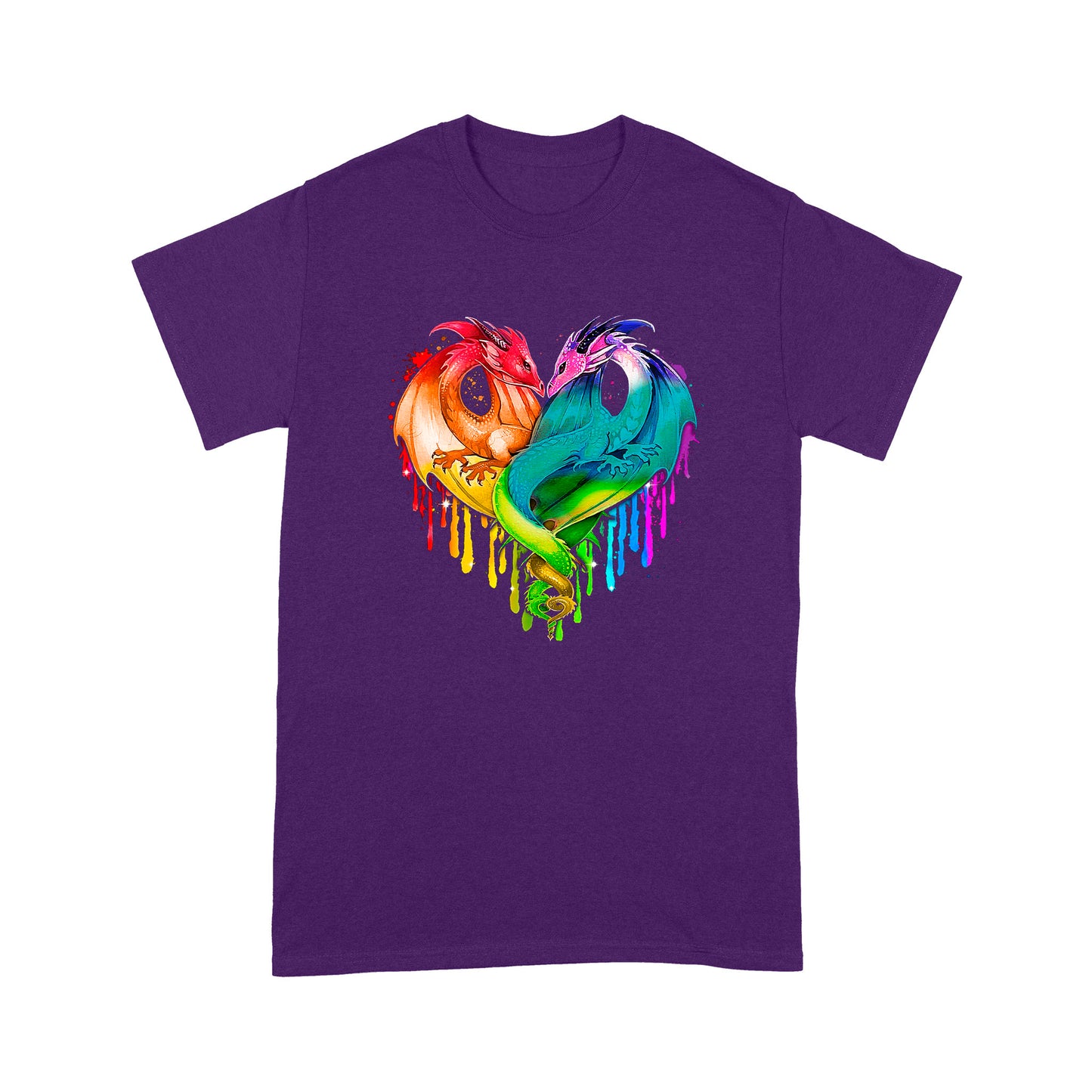Coloful Dragon Couple T-shirt MEI