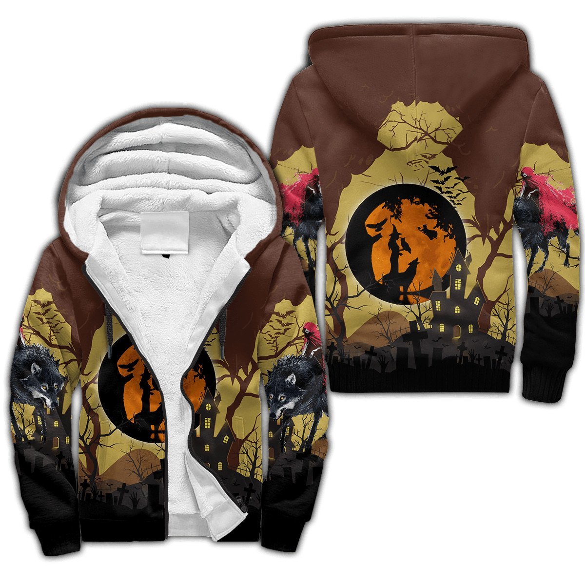 Halloween Wolf 3D All Over Printed Unisex Shirts