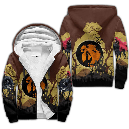 Halloween Wolf 3D All Over Printed Unisex Shirts