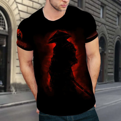Customize Name Samurai Tattoo Japan 3D All Over Printed Unisex Shirt