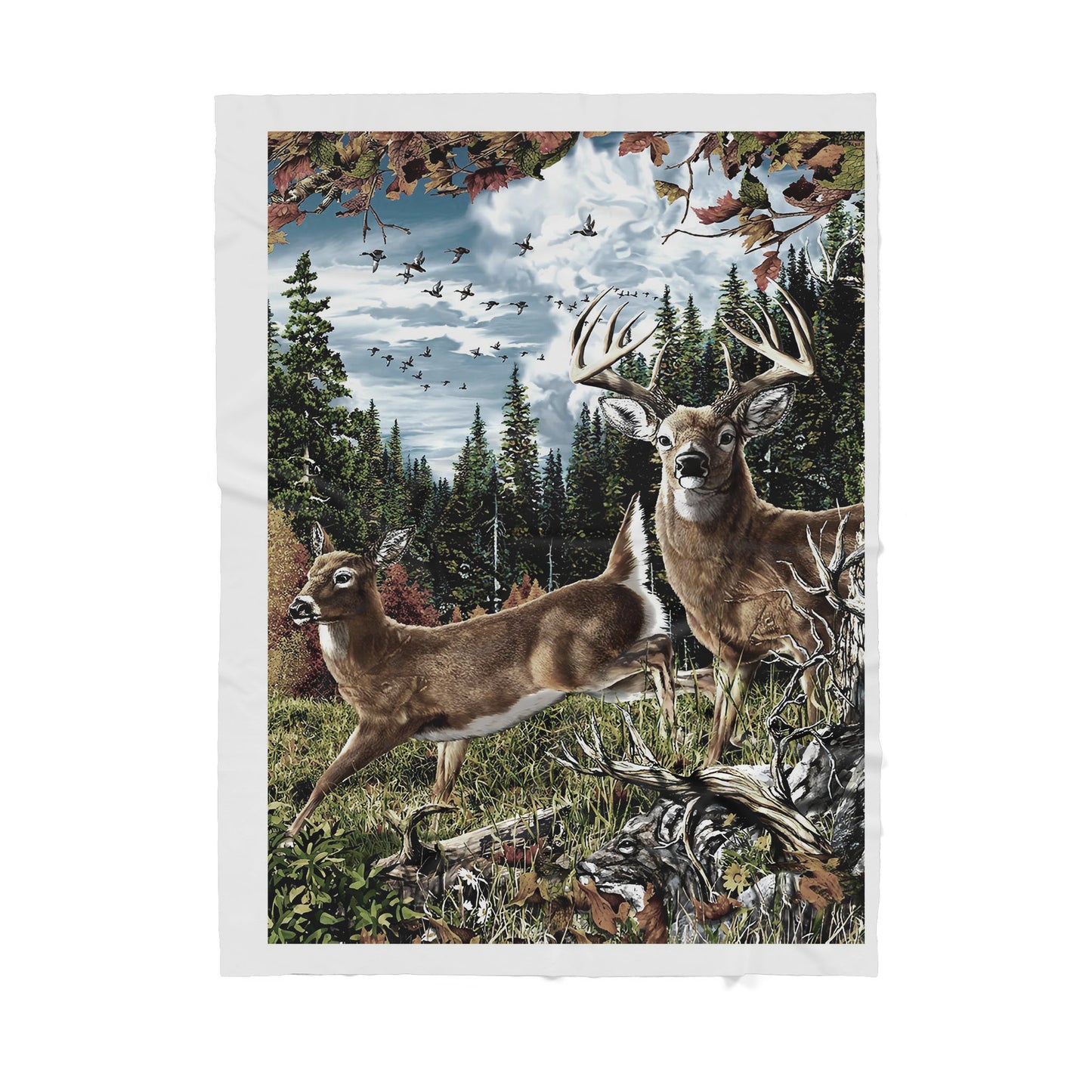 Deer Hunting Sherpa Blanket TN