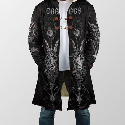 Satanic Dream Coat - Plus Size Cloak (No-Bag) MP751 - Amaze Style™-Apparel