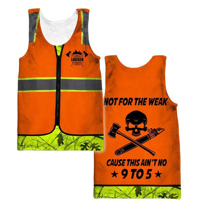 3D Chainsaw Logger Custom Name Unisex Shirts