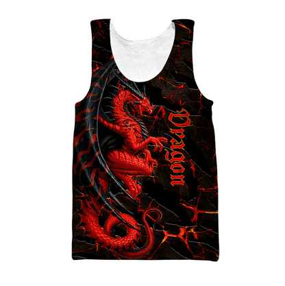 Premium Red Dragon All Over Printed Hoodie MEI