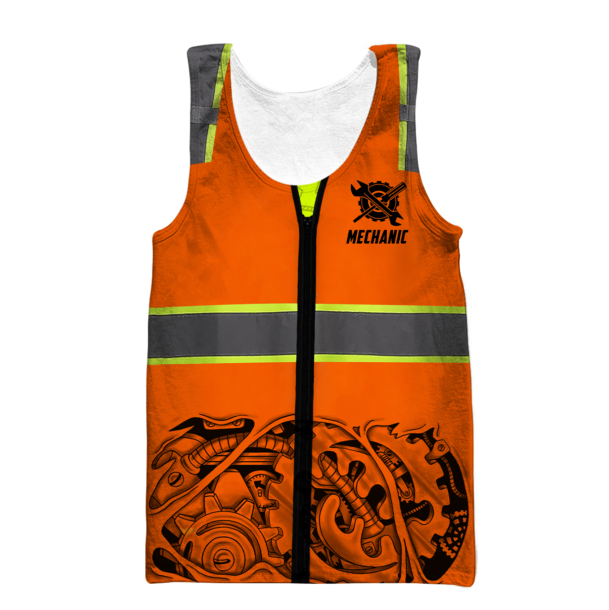 Mechanic 3D All Over Printed Hoodie For Men and Women TN