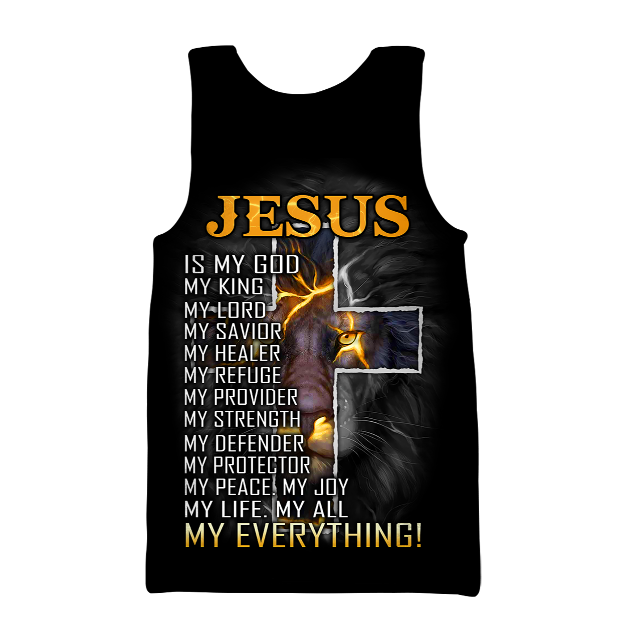 Faith in God and Lion - Christian - 3D All Over Printed Style for Men and Women