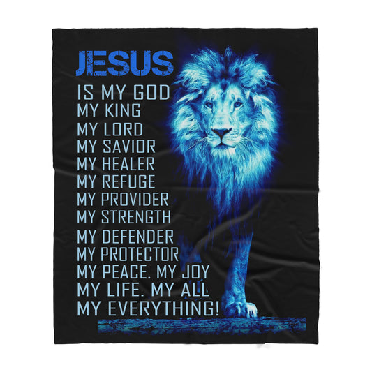 Jesus Sherpa Blanket