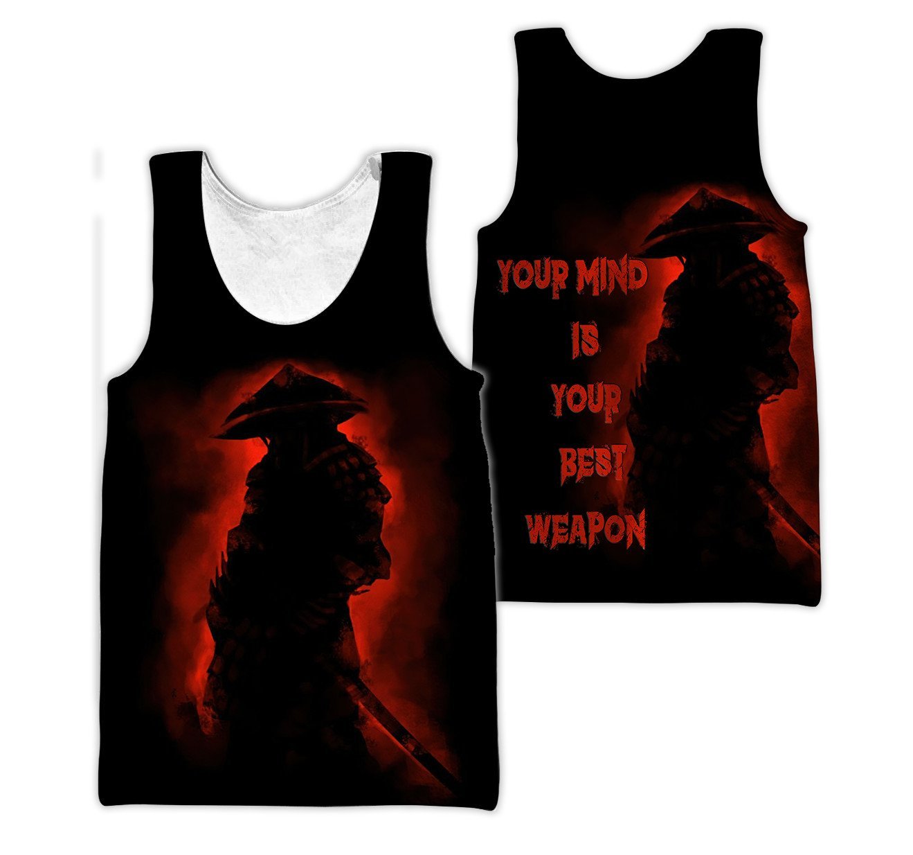 Customize Name Samurai Tattoo Japan 3D All Over Printed Unisex Shirt