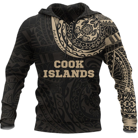 Cook Islands Polynesian Tattoo Style Hoodie A7 - Amaze Style™-Apparel