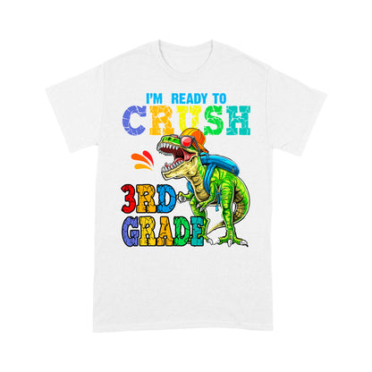 Personalized Custom Back To School Shirt, Ready To Crush 3th Grade, Back To School Gift