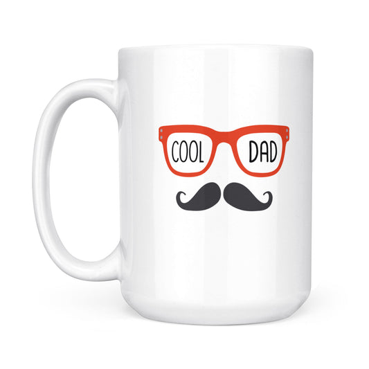 Best Gift For Dad White Mug Super Cool Papa