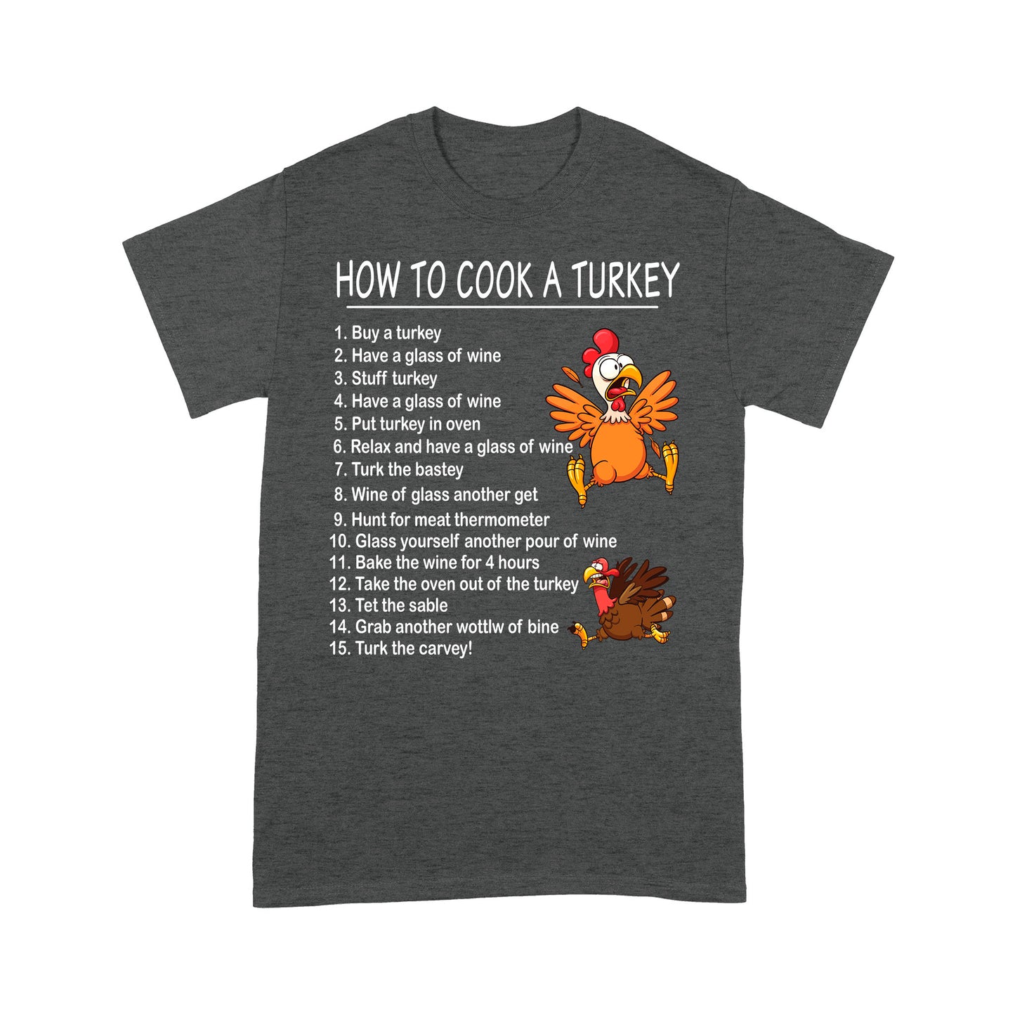How to Cook A Turkey Thanksgiving Chef Funny Present Xmas Gift