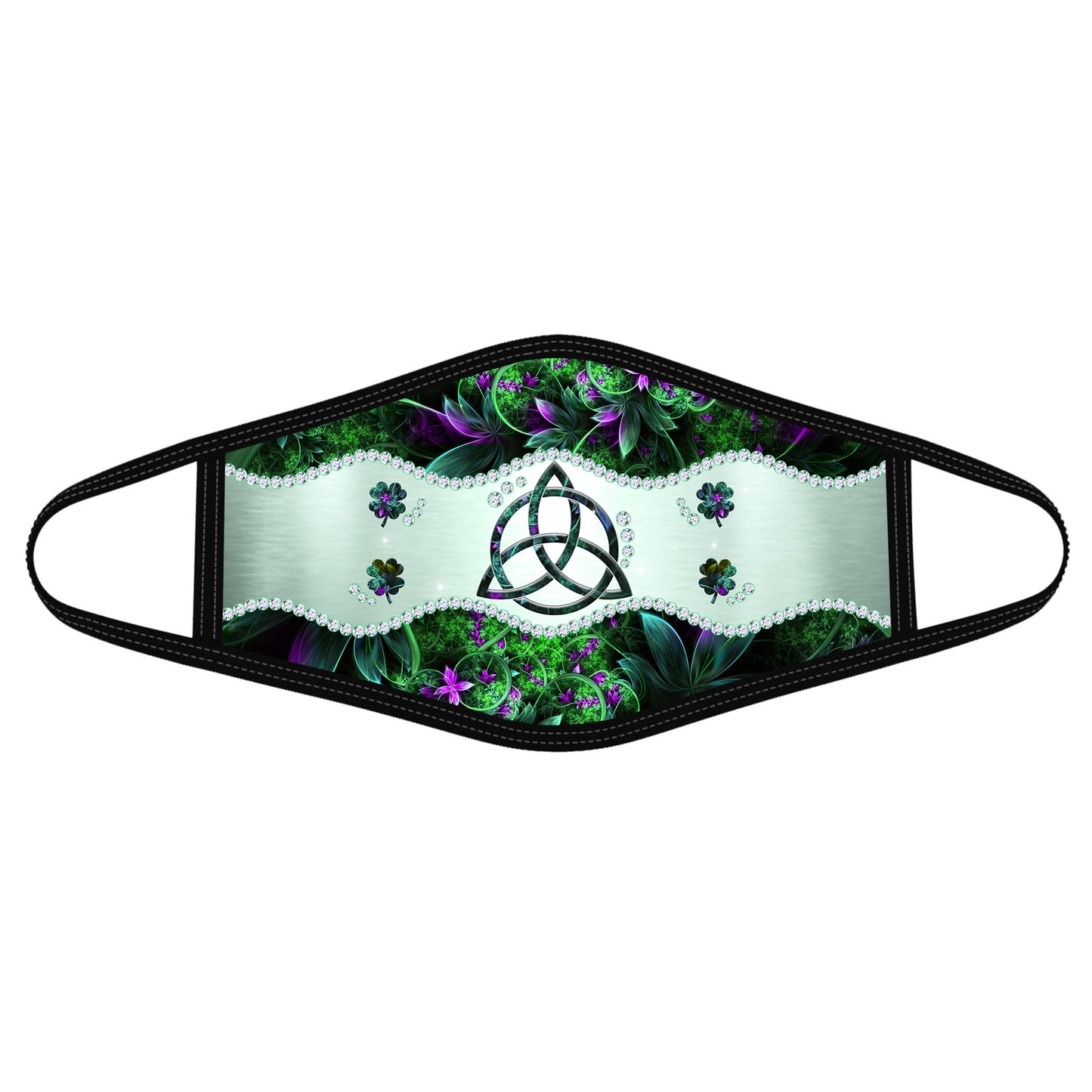 Irish Green Face Mask DL - Saint Patrick's Day Face Mask
