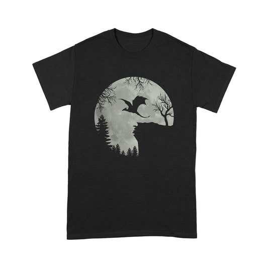 Dragon T-shirt Dragon Flying Across The Moon MEI