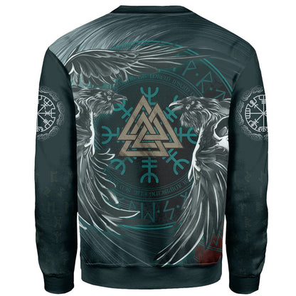 Viking Hoodie Ravens Skull Tattoo HP261210 - Amaze Style™-Apparel