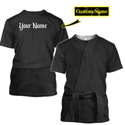 Custom Name Karate 3D All Over Printed Unisex Shirts