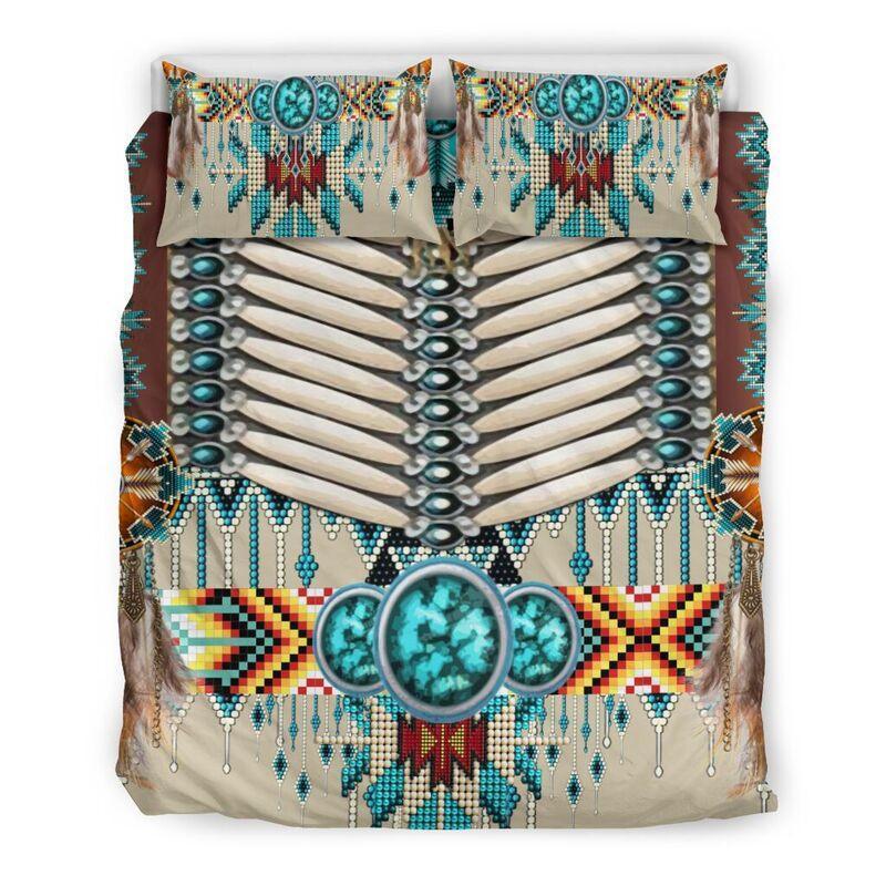 NATIVE AMERICAN PATTERN QBED HP090420BED - Amaze Style™-BEDDING SETS